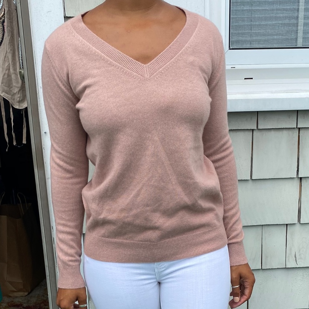 Cashmere blush sweater